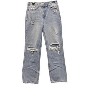 Altar'd State High Waisted Distressed Mom Jeans; Size 29